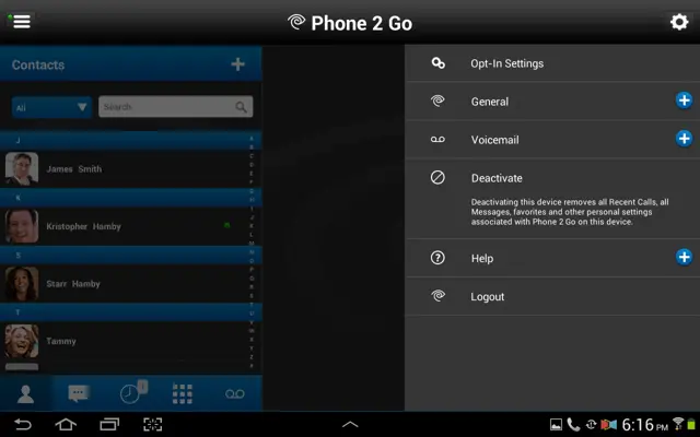 Phone 2 Go android App screenshot 6